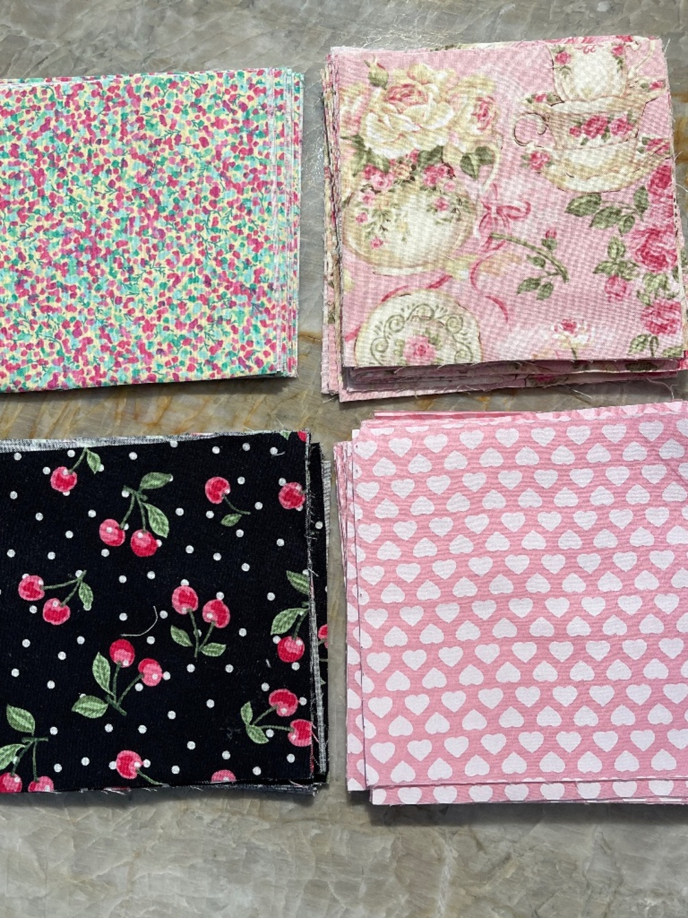 110 Precut 5" Quilt Squares Assorted Fabric Charm Pack